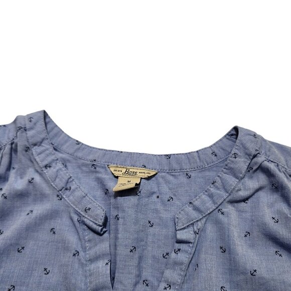 Bass Womens‎ Tank Top Blue Ankle Size M - Picture 8 of 10